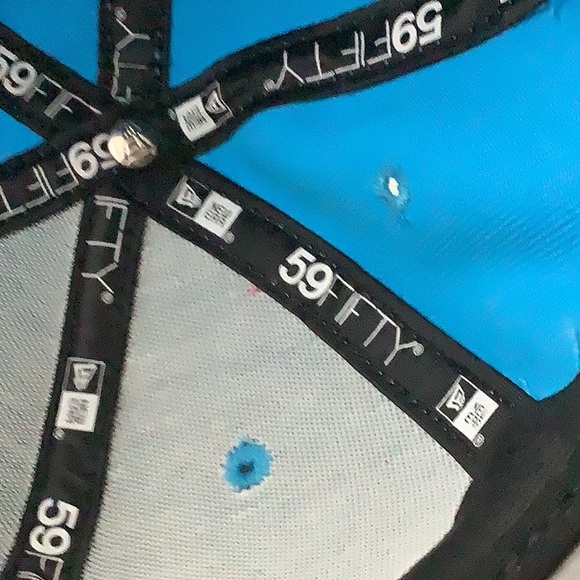 LA Dodgers Official New Era Turquoise 59FIFTY Fitted Baseball Cap-6 7/8" - Picture 5 of 9